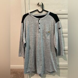 Nike Dri-FIT Michigan Wolverines Henley Shirt Size L